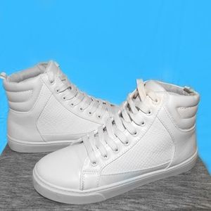 White high top sneakers